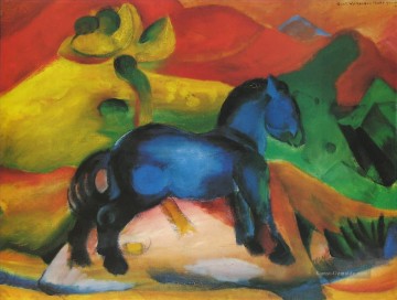 Dasblaue Pferdchen Expressionismus Ölgemälde